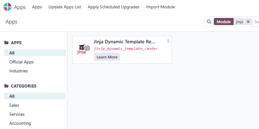 Dynamic Template Renderer Module