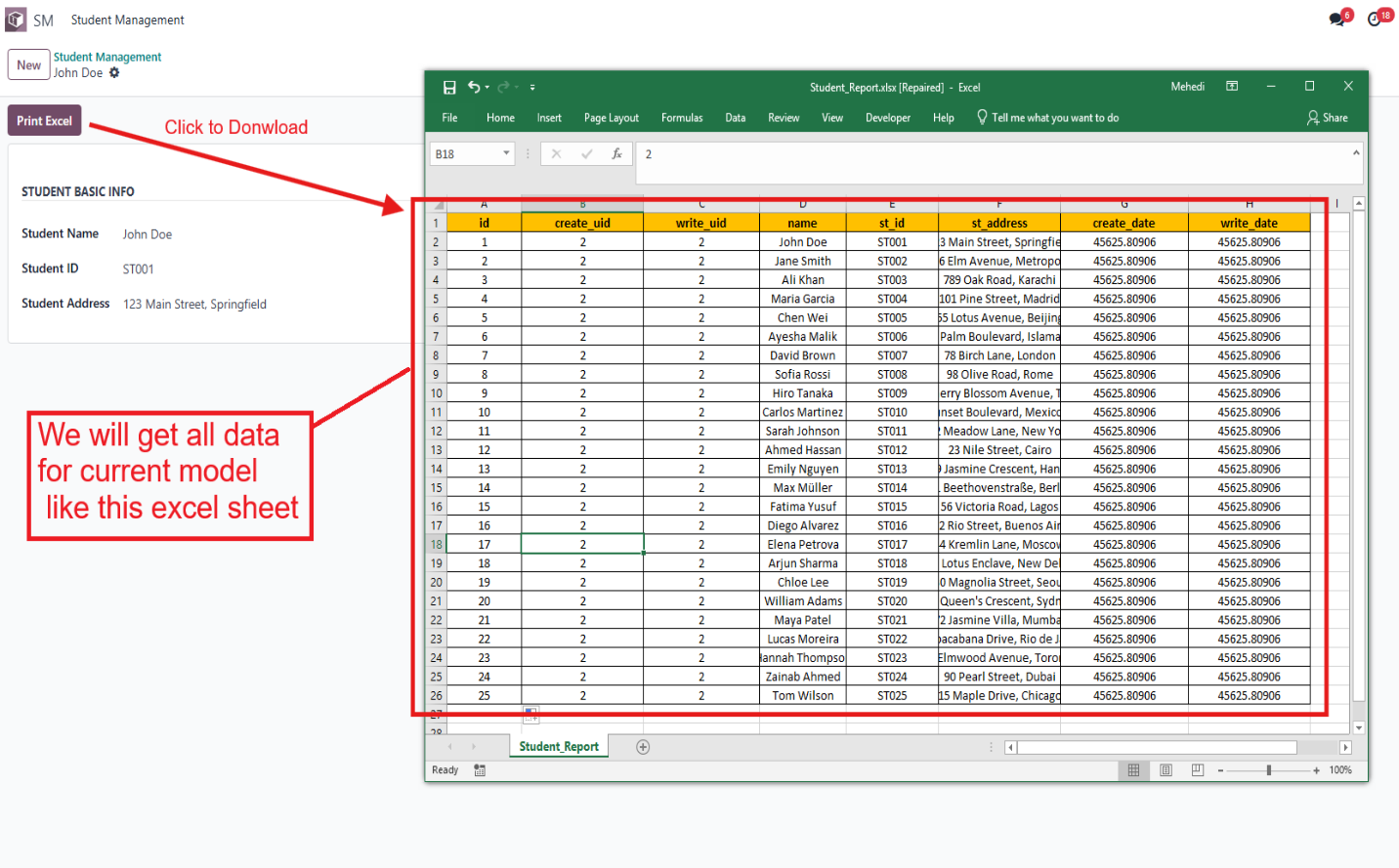 Reusable Query Based Excel Report Generator